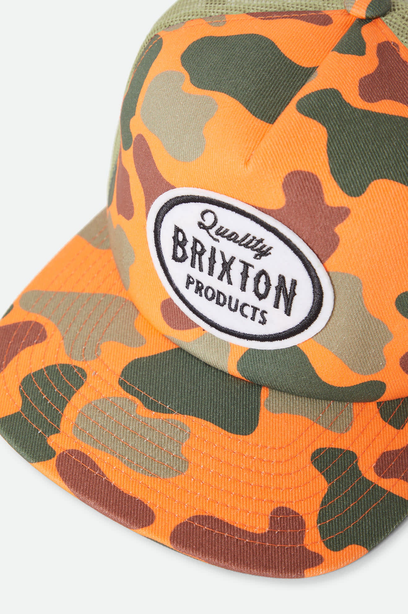 brixton-henry-trucker-cap-orange-duck-camo-trucker-m-tze image 3