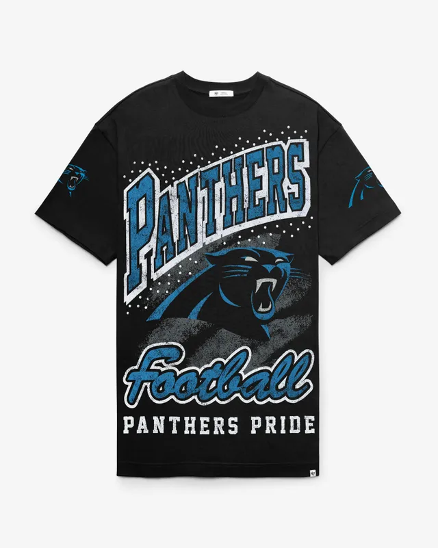 47-foundation-panthers-t-shirt-kleid-schwarz-strass-damen image 1
