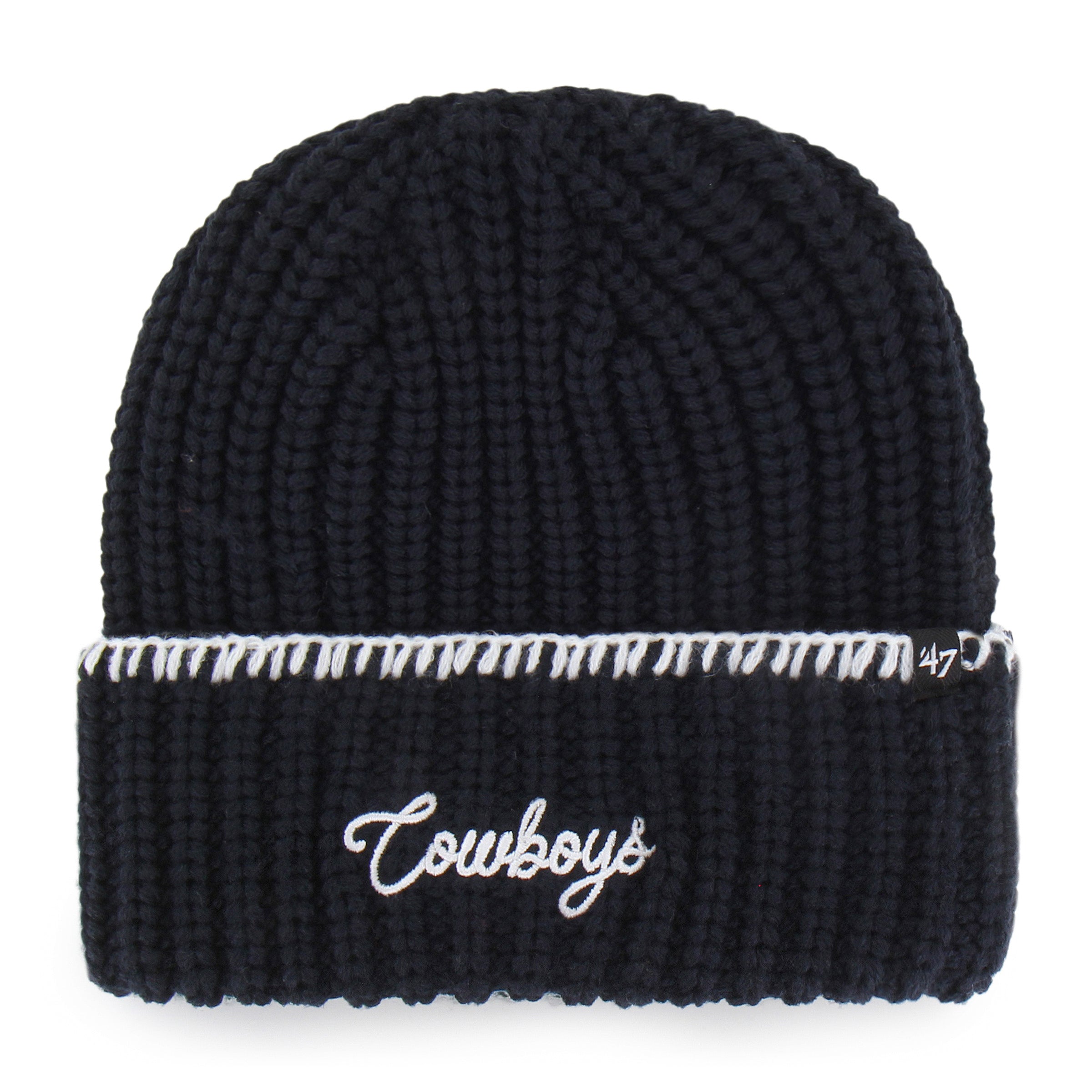 47-dallas-cowboys-blanket-stitch-beanie-navy-damen image 1