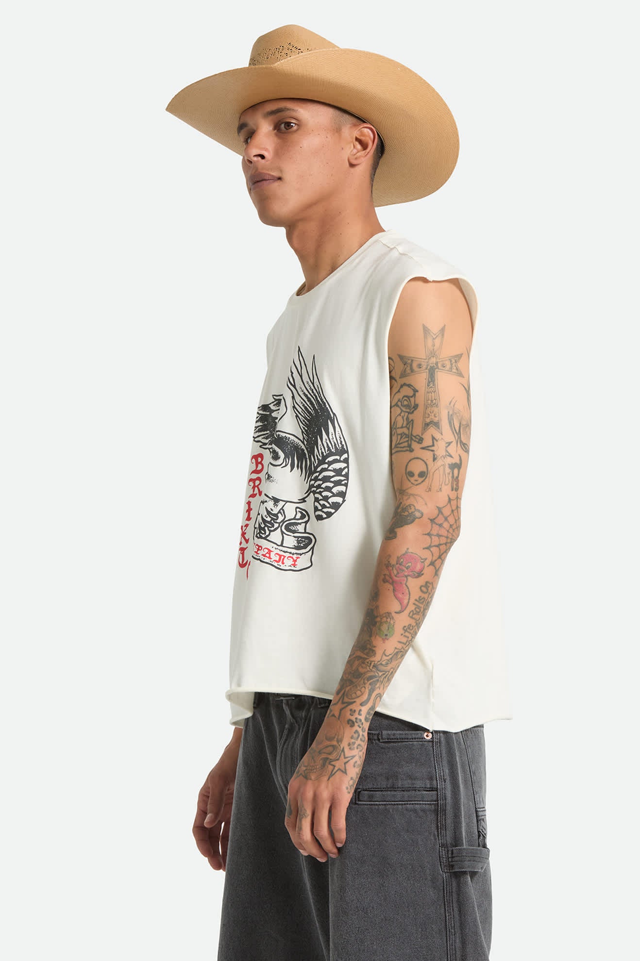 brixton-wolcott-boxy-muscle-tank-off-white-print image 3