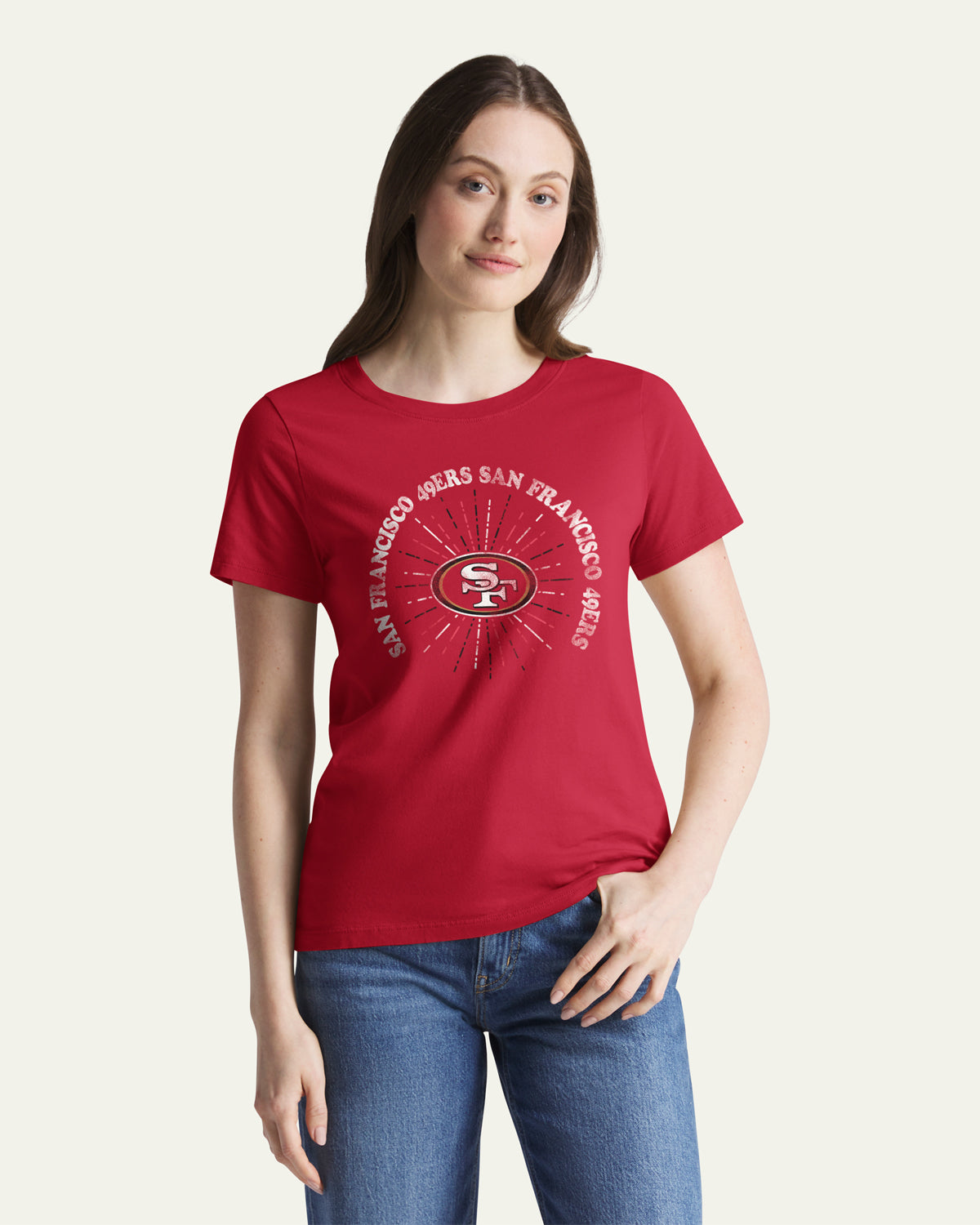 47-foundation-tee-49ers-t-shirt-damen-rot-baumwolle image 1