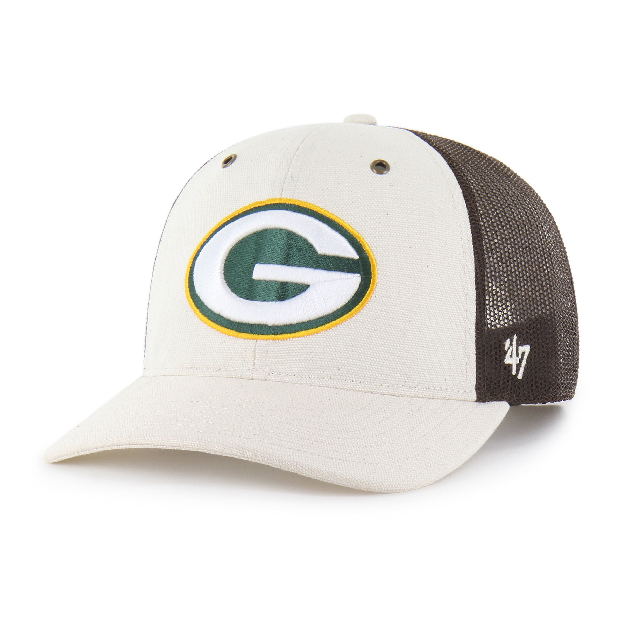 47-brand-green-bay-packers-trucker-cap-natural-undyed image 1