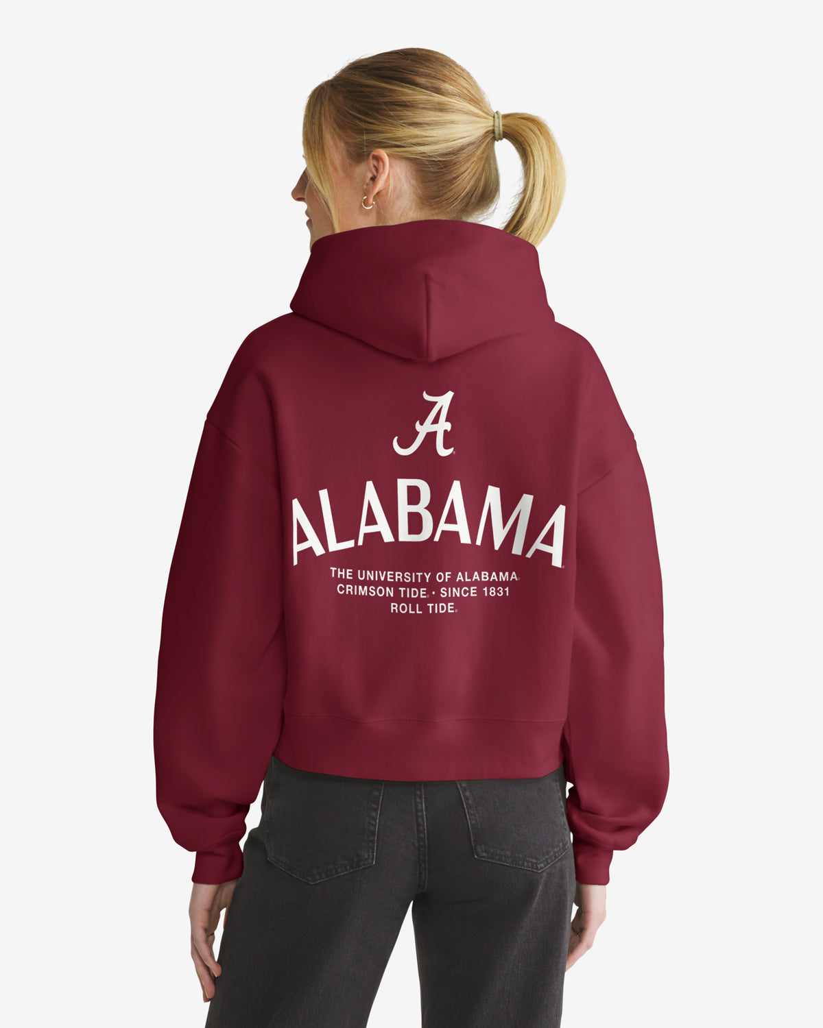 47-hadrian-alabama-crimson-tide-hoodie-damen-cardinal-cropped image 2