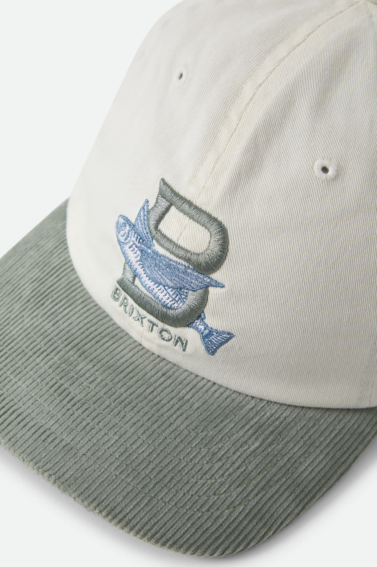 brixton-flying-fish-parsons-snapback-cap-off-white-desert-sage image 3