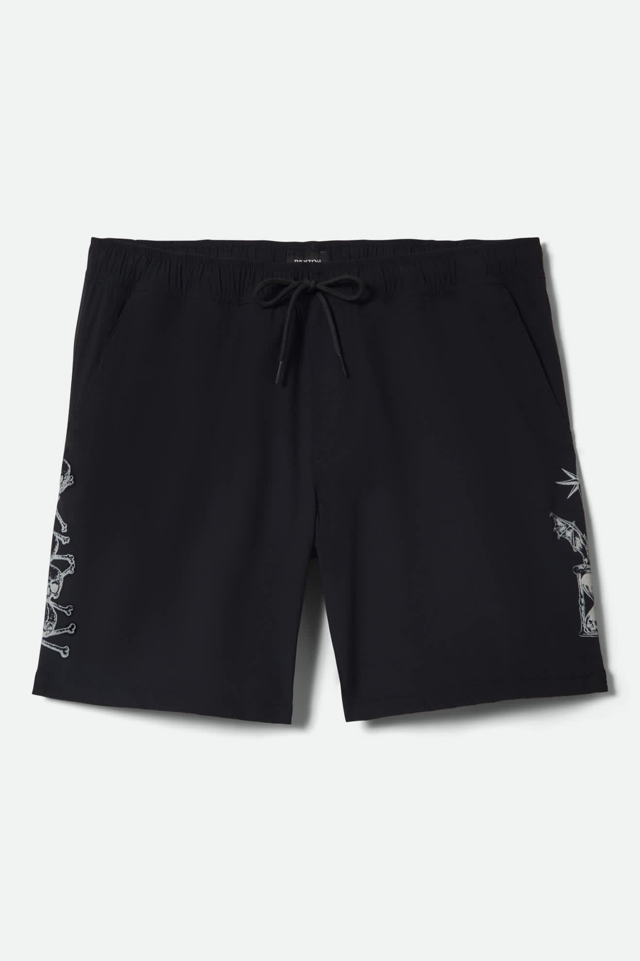 brixton-everyday-stretch-hybrid-7-shorts-schwarz-wei image 1