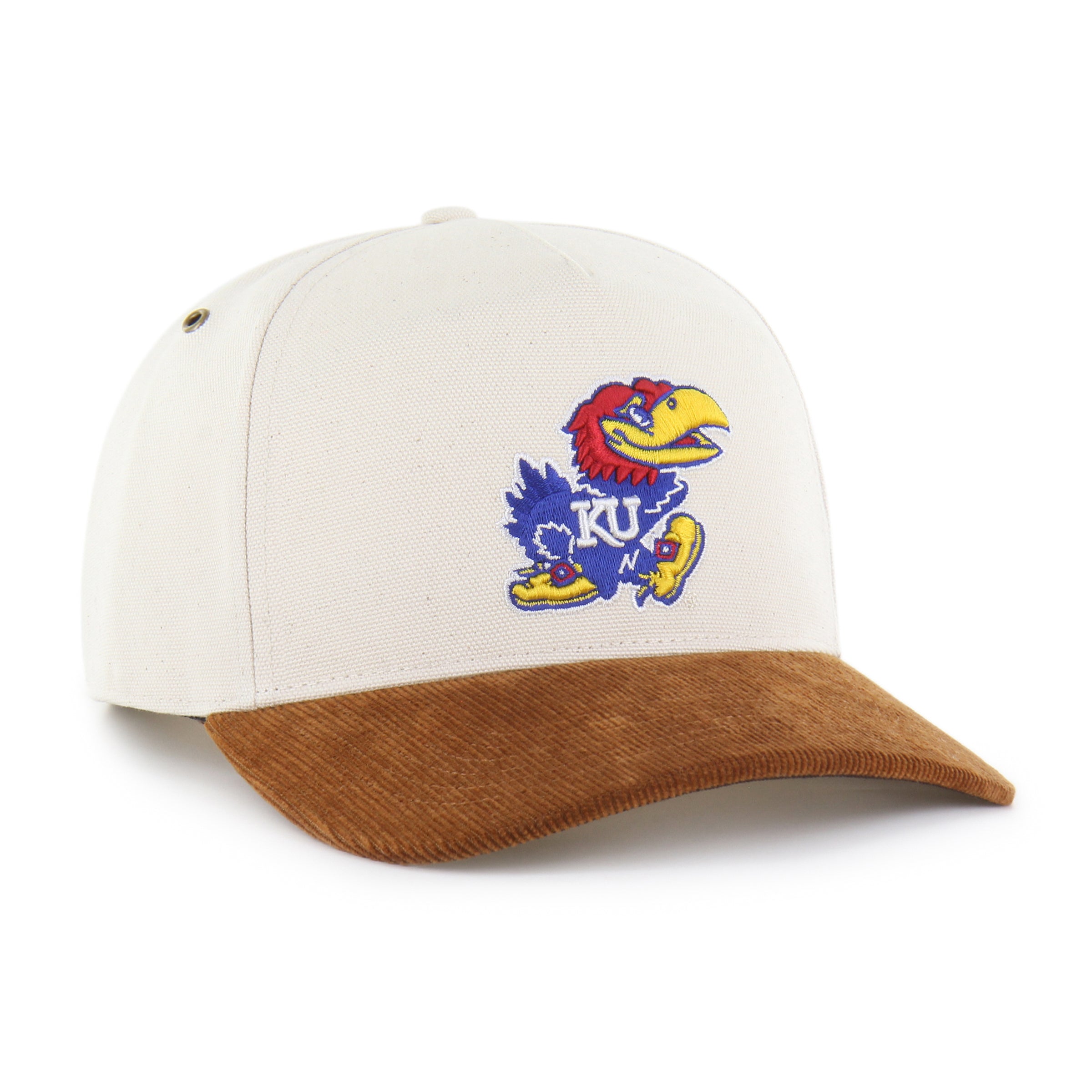 47-hitch-kansas-jayhawks-carhartt-snapback-cap-natural image 4