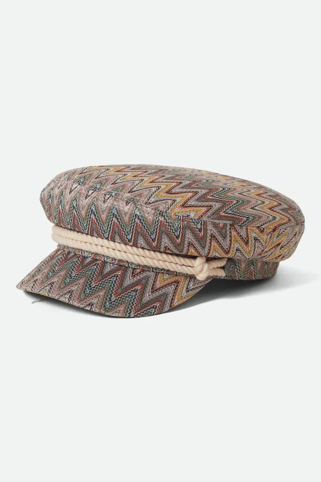 brixton-fiddler-fisherman-cap-multi-zigzag-kordel image 1