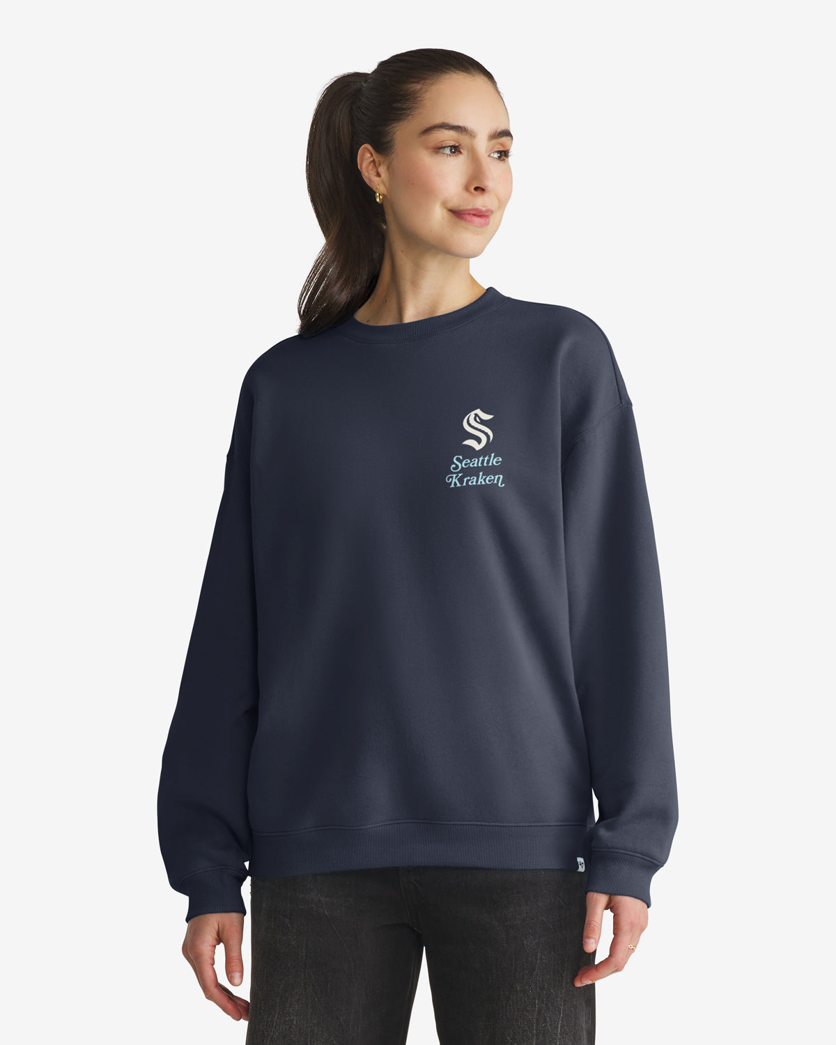 47-headline-crew-seattle-kraken-shout-it-out-sweatshirt-navy image 2