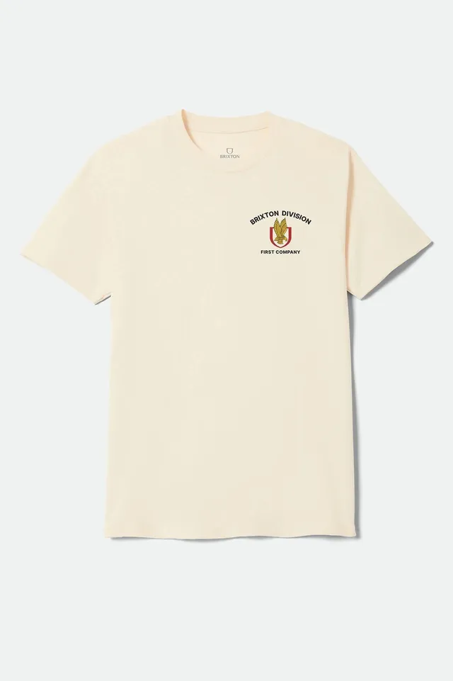 brixton-covall-standard-t-shirt-cream-print image 1