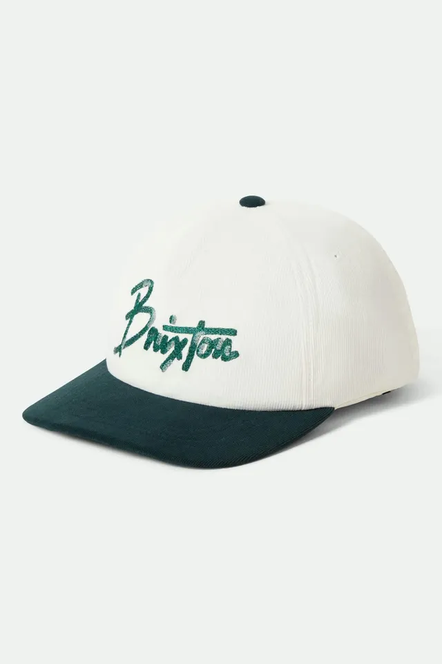 brixton-corduroy-snapback-cap-night-sage-cord image 1