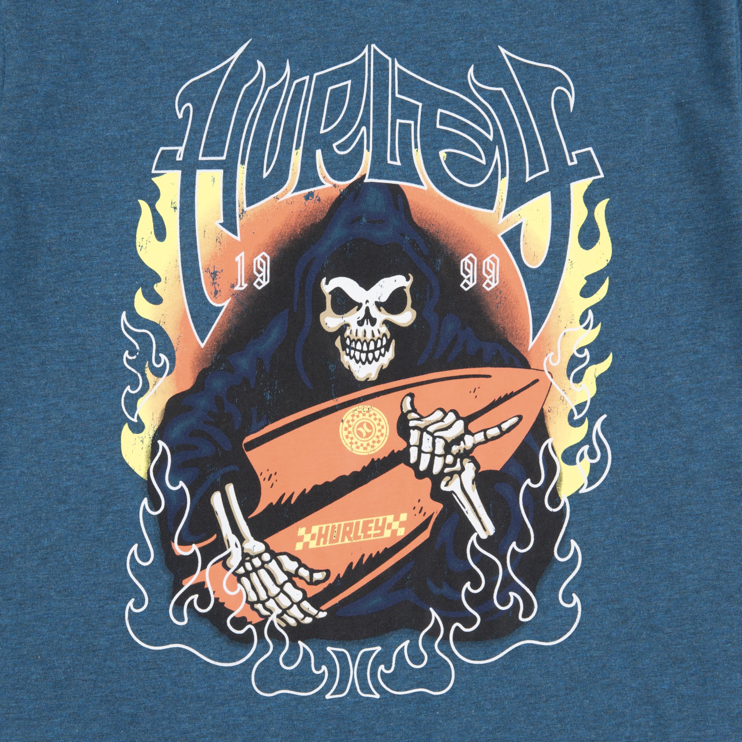 hurley-89059-grafik-t-shirt-jungen-gr-8-10-jahre-kurzarm image 5