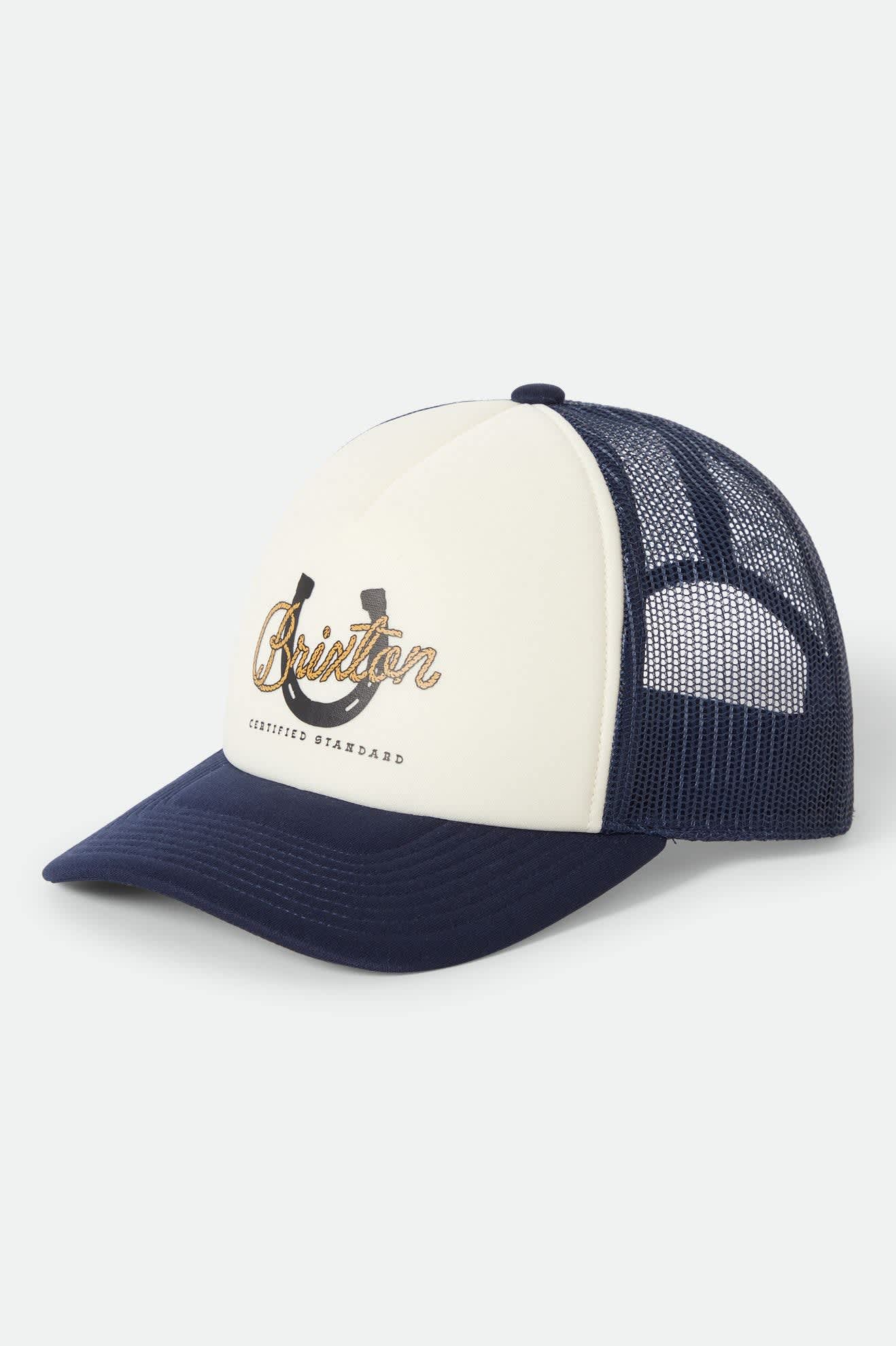 brixton-horseshoe-trucker-cap-washed-navy-verstellbar image 1