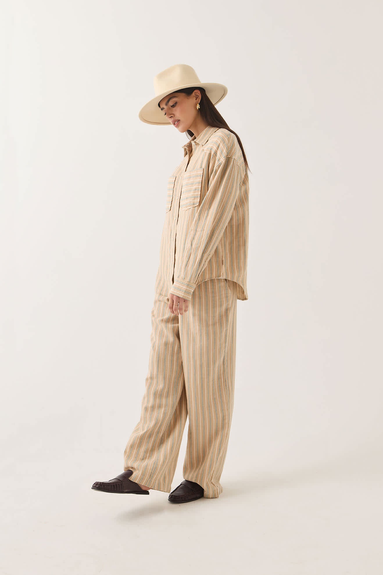 brixton-wayne-damenhemd-sand-stripe-langarm image 7