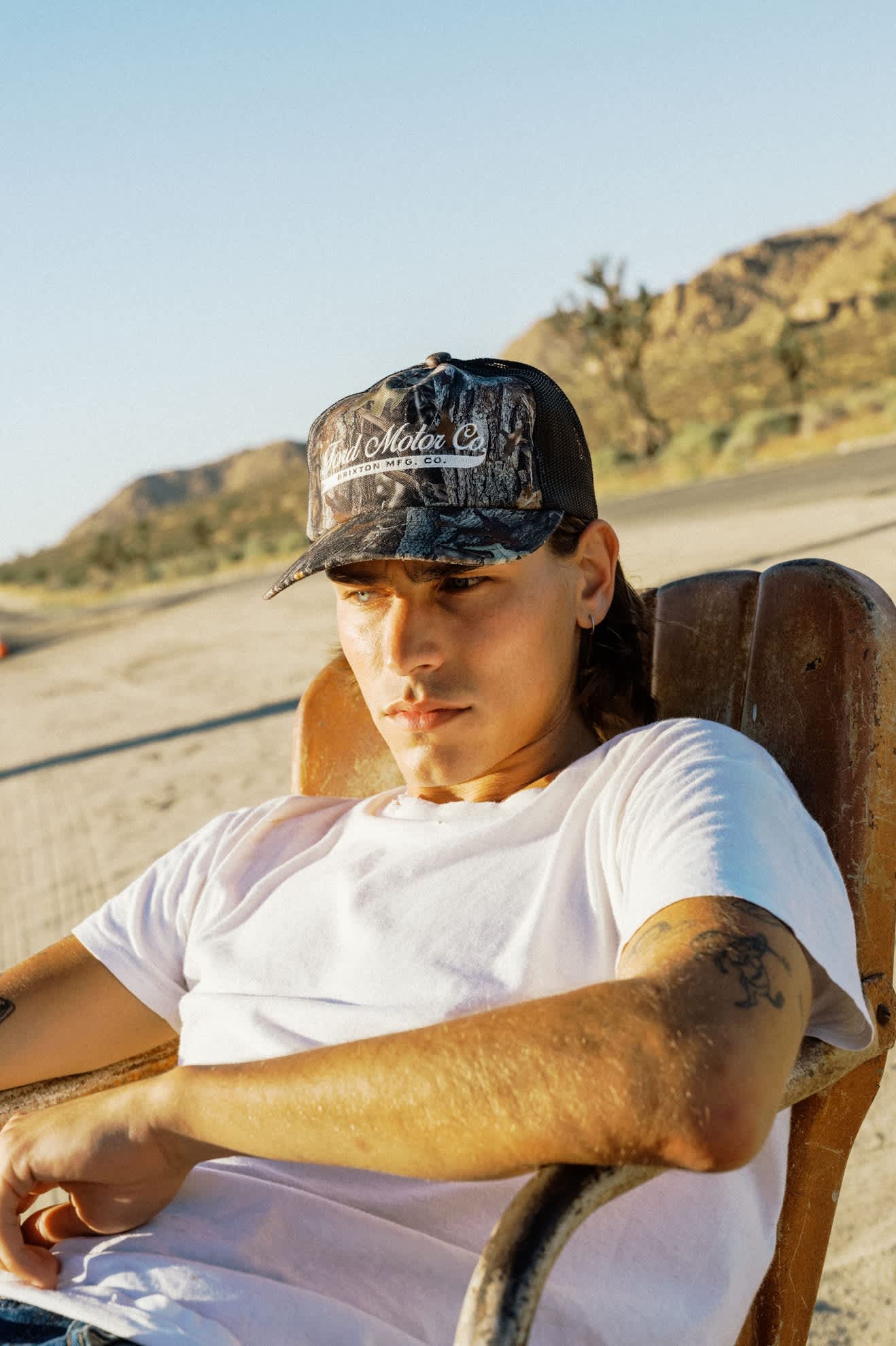 brixton-ford-trucker-cap-boxwood-green image 2