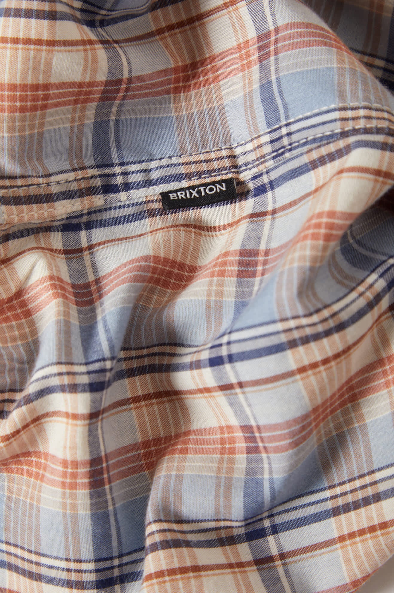 brixton-breezy-wayne-kurzarm-hemd-blue-multi-plaid-karo image 6