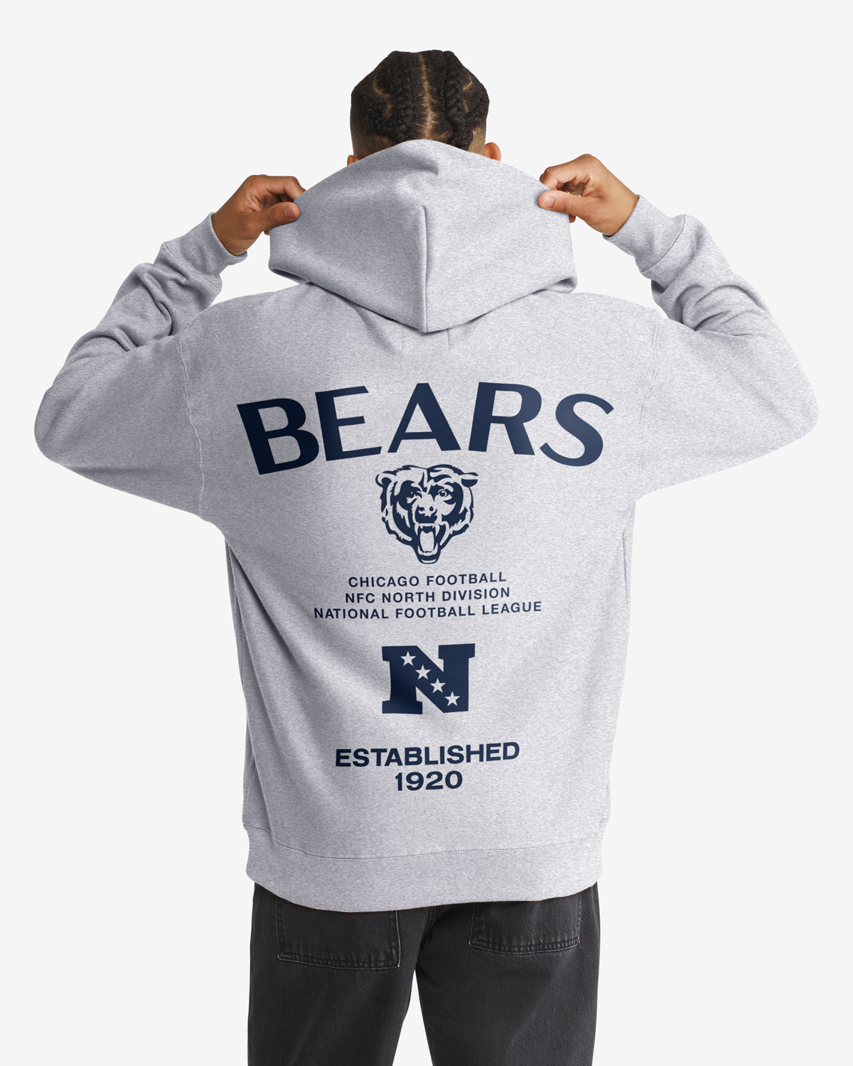 47-brand-constantine-bears-hoodie-quartz-grey-herren-fleece image 1