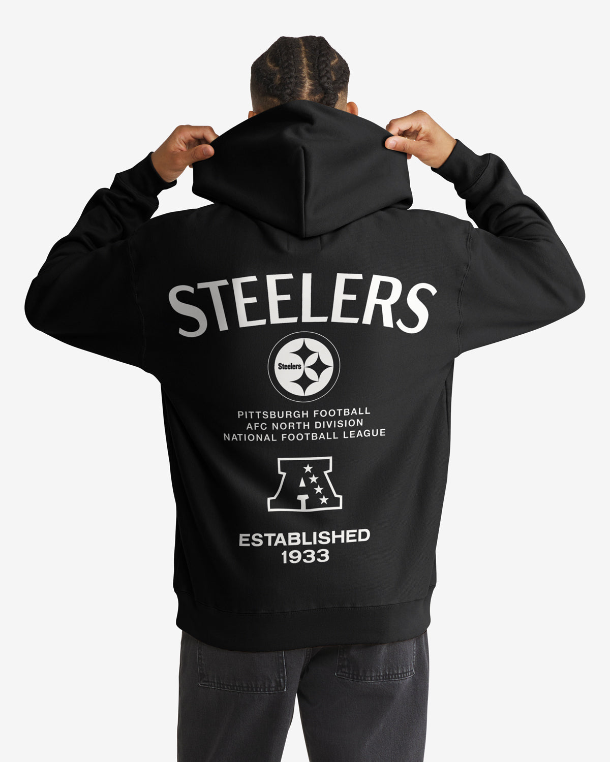 47-foundation-hood-pittsburgh-steelers-hoodie-schwarz-fleece image 1