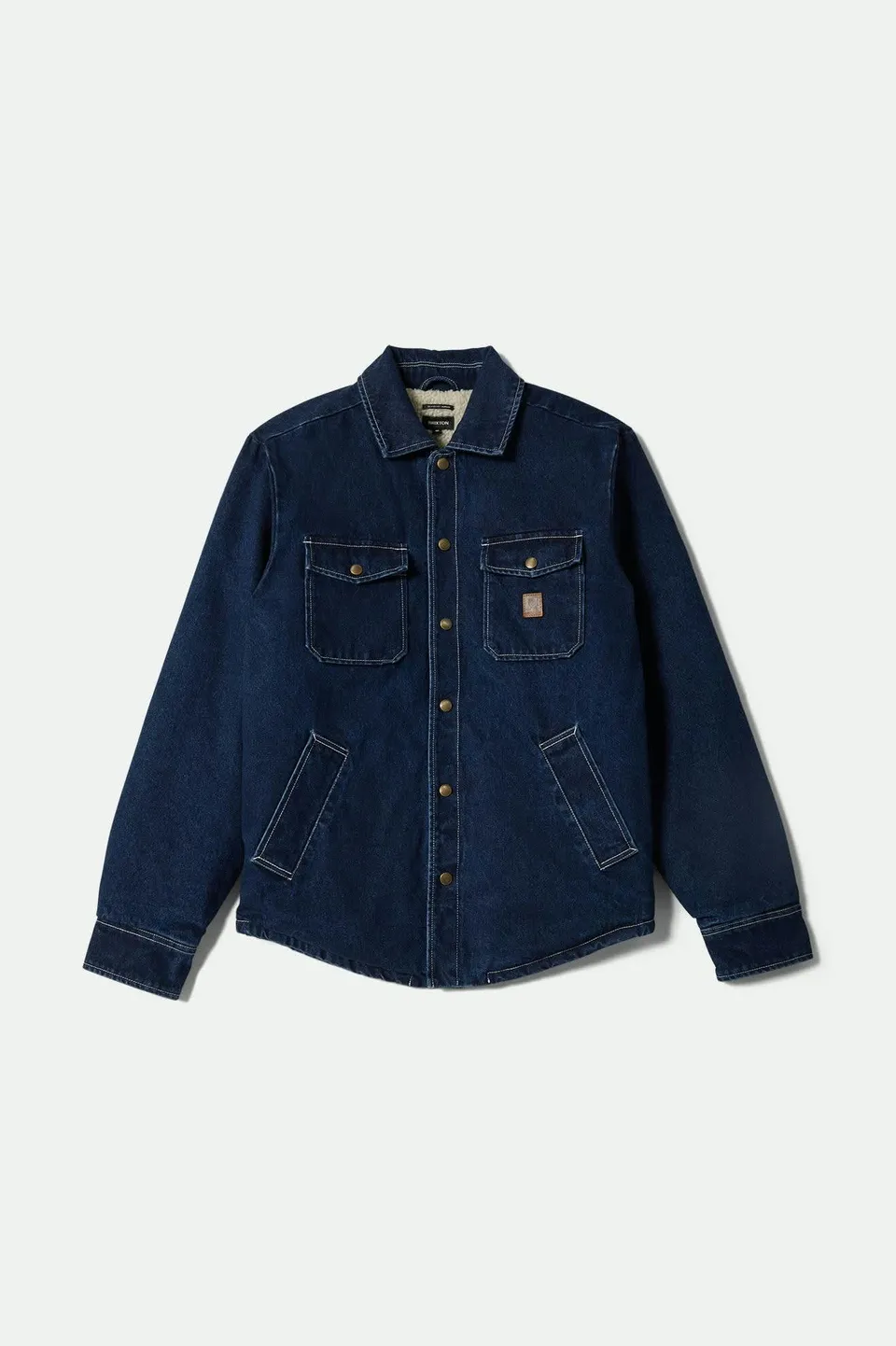 brixton-durham-sherpa-jacke-medium-wash-denim image 1