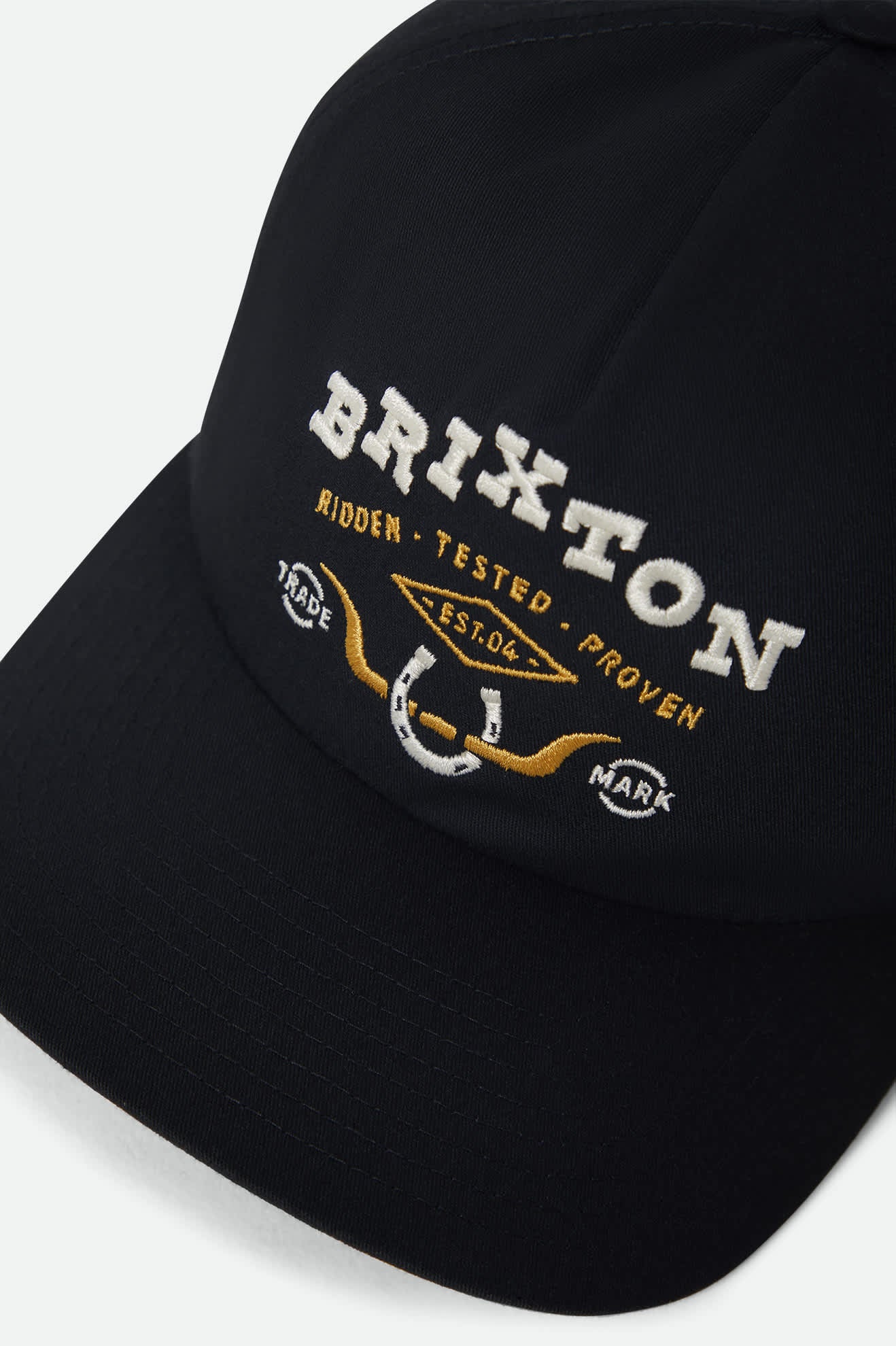 brixton-beekman-snapback-cap-schwarz-baumwolle-flat-bill image 3
