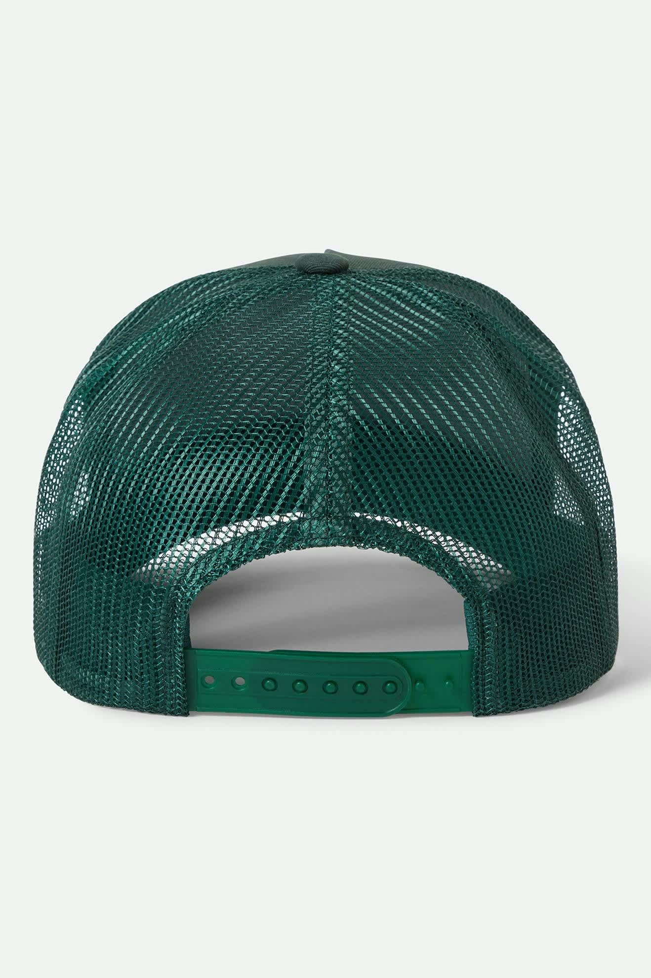 brixton-gibson-netplus-trucker-cap-deep-forest-patch image 2