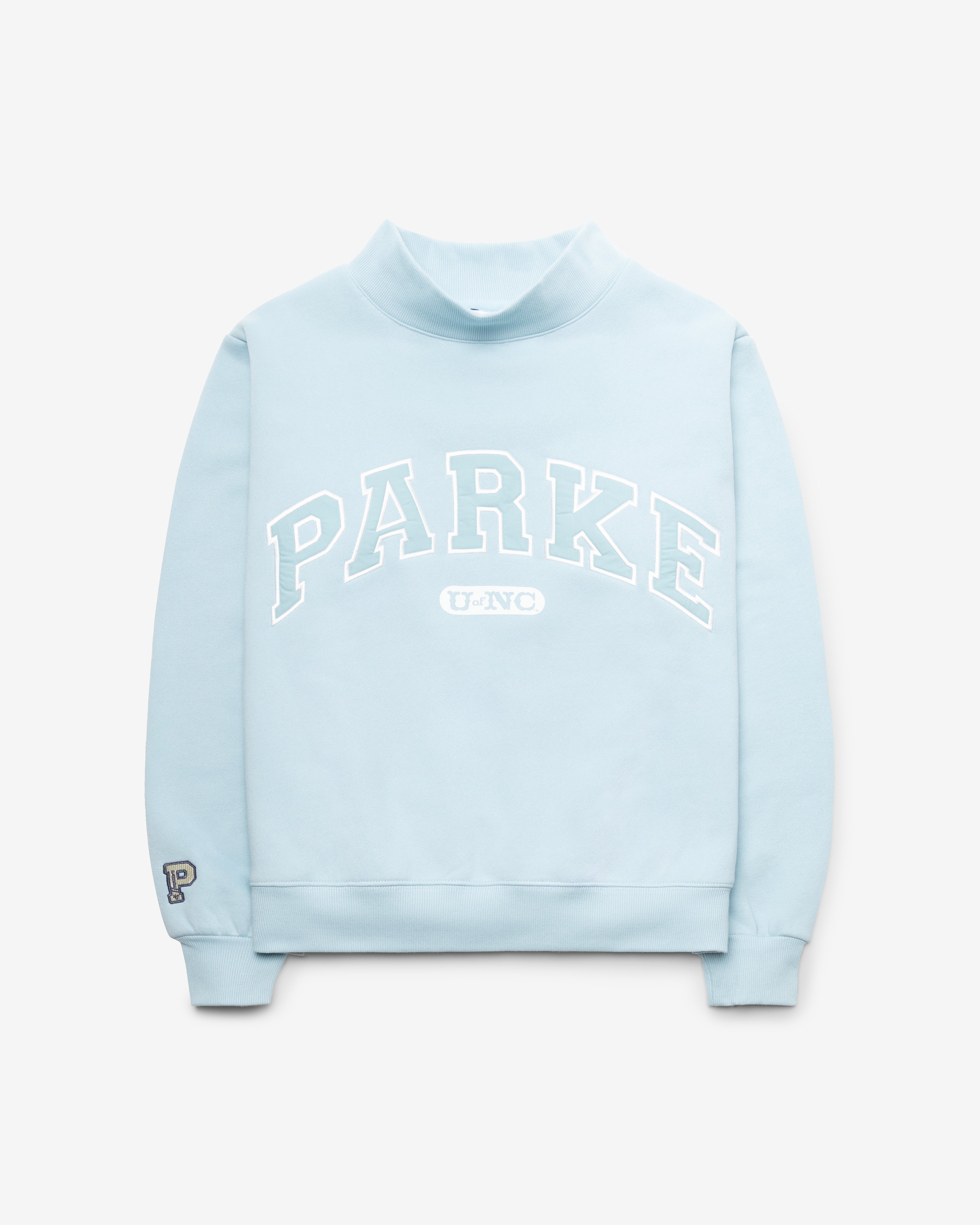 47-brand-headline-crew-unc-mockneck-sweatshirt-carolina image 2