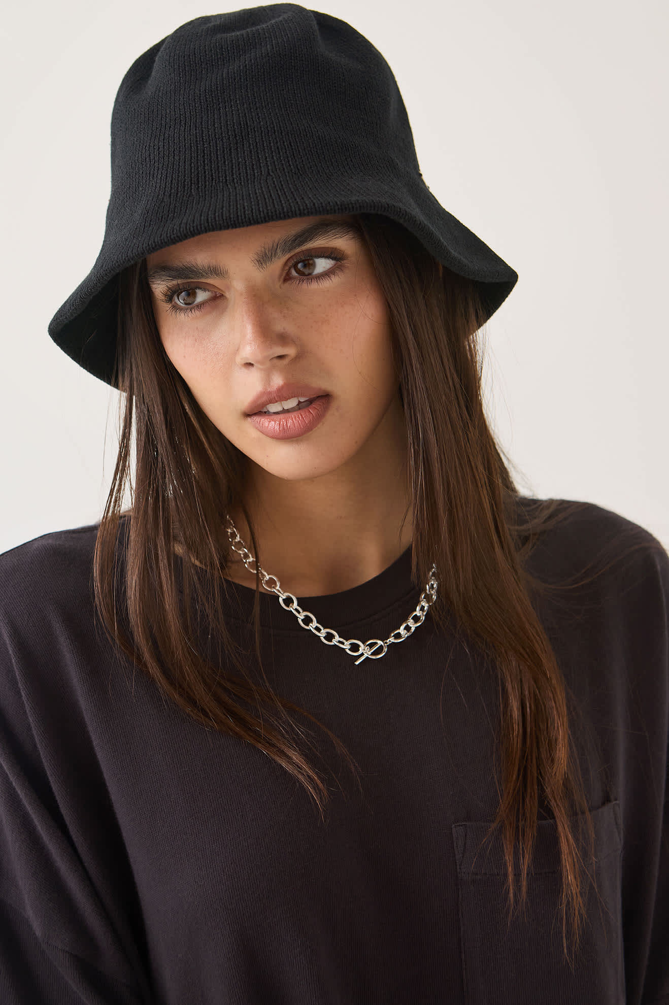 brixton-redding-knit-bucket-hut-schwarz-black-black image 2