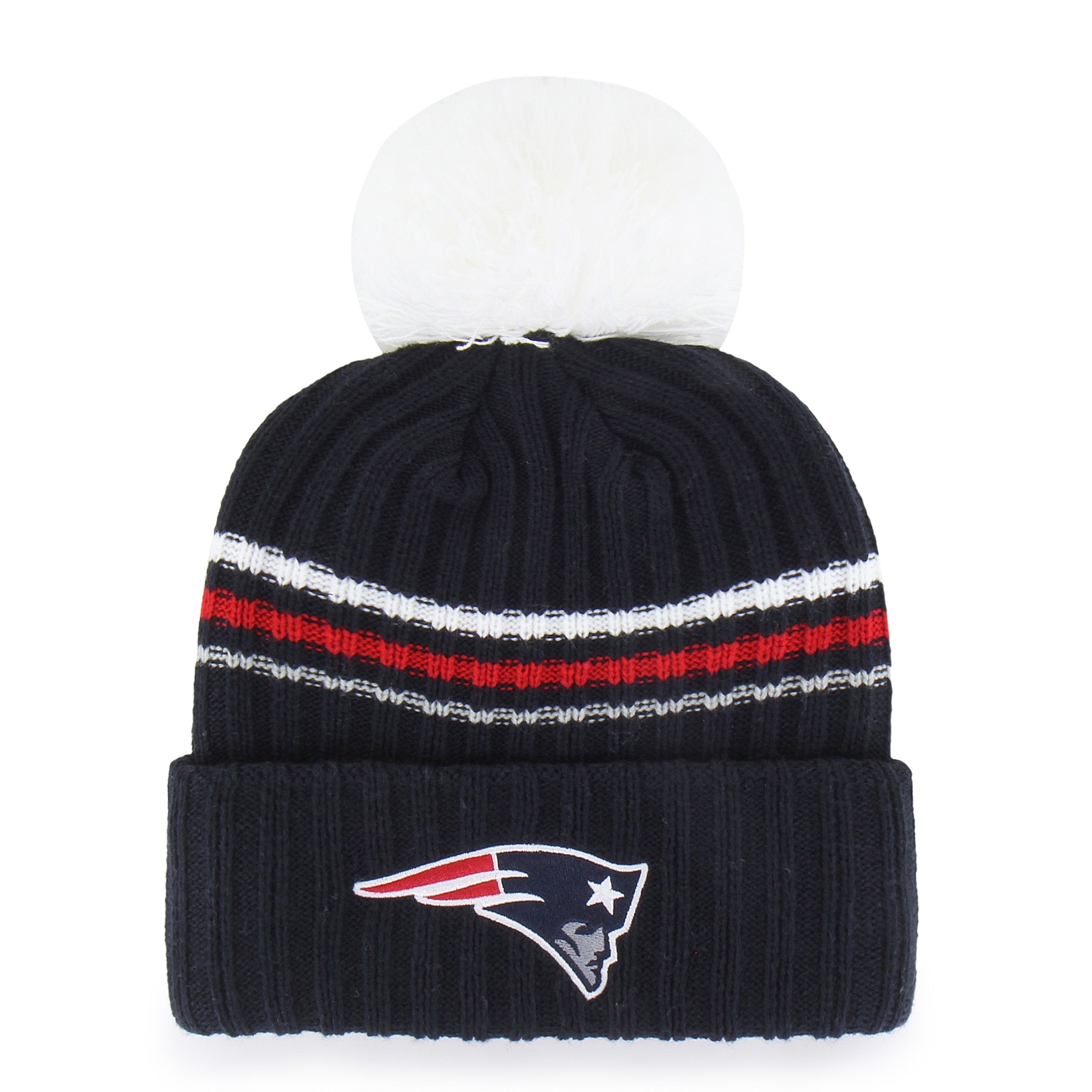47-new-england-patriots-fuzzy-script-cuff-knit-m-tze-navy-damen image 2