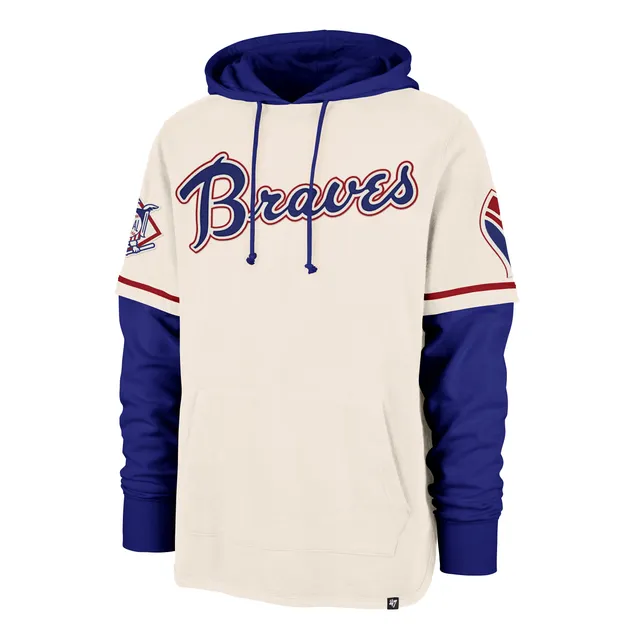 47-brand-atlanta-braves-cooperstown-shortstop-hoodie-cream image 1
