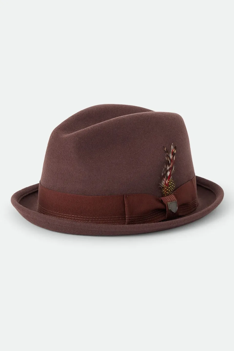 brixton-gain-fedora-hut-chestnut-braun-herren image 1