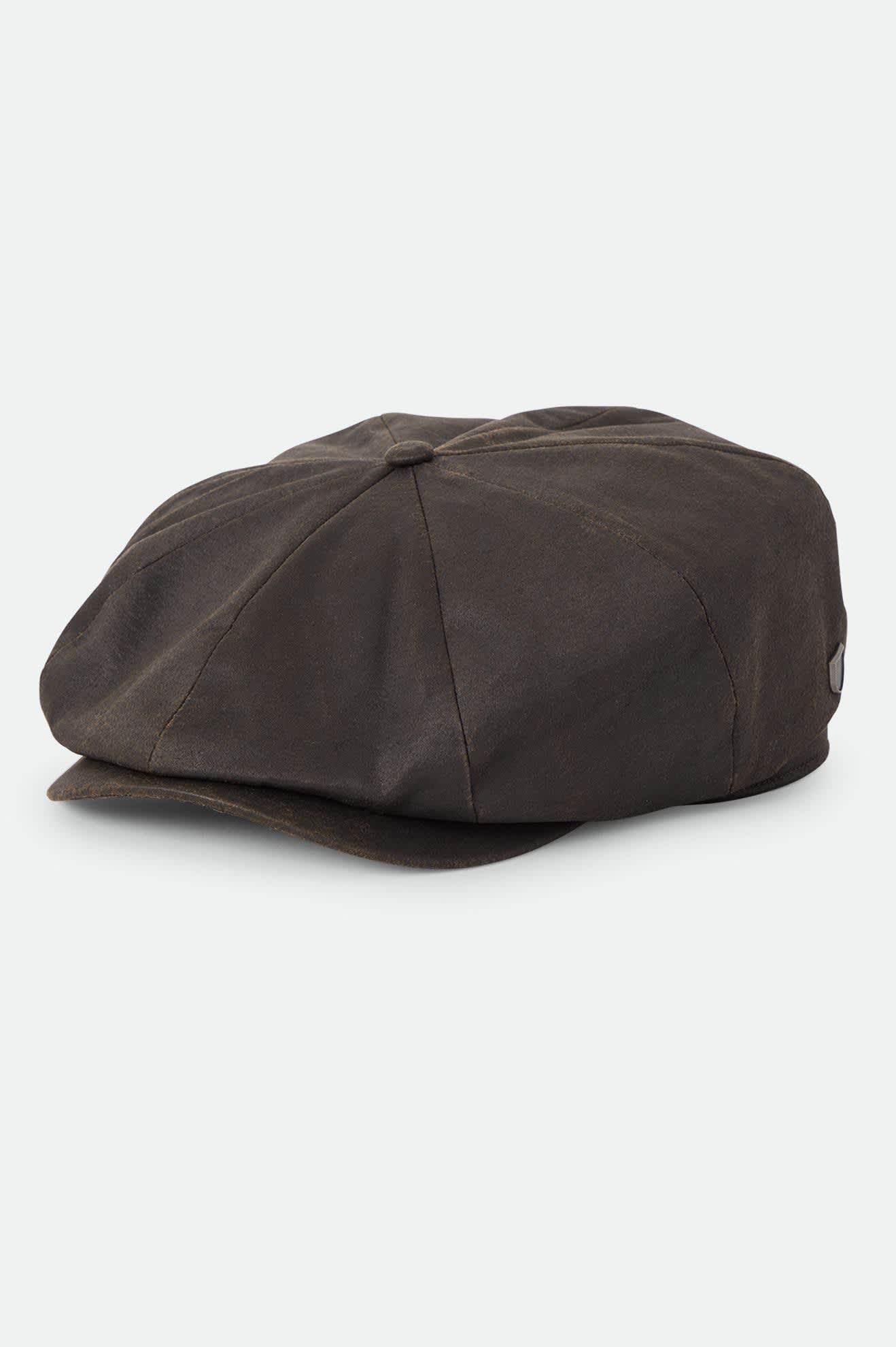 brixton-brood-baggy-flannel-snap-cap-braun-kunstleder image 1