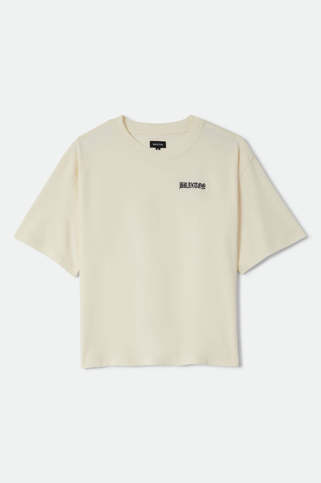 brixton-serrano-boxed-crop-t-shirt-cream-baumwolle image 1