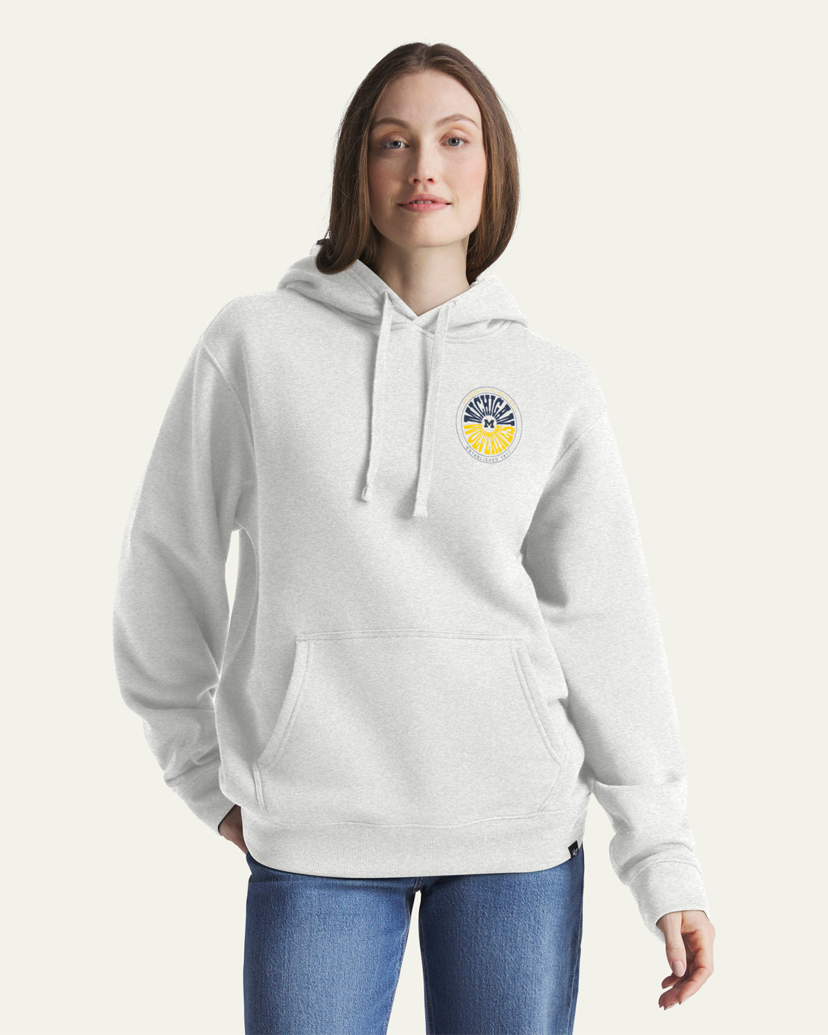 47-brand-everyday-michigan-wolverines-hoodie-relay-grey image 4