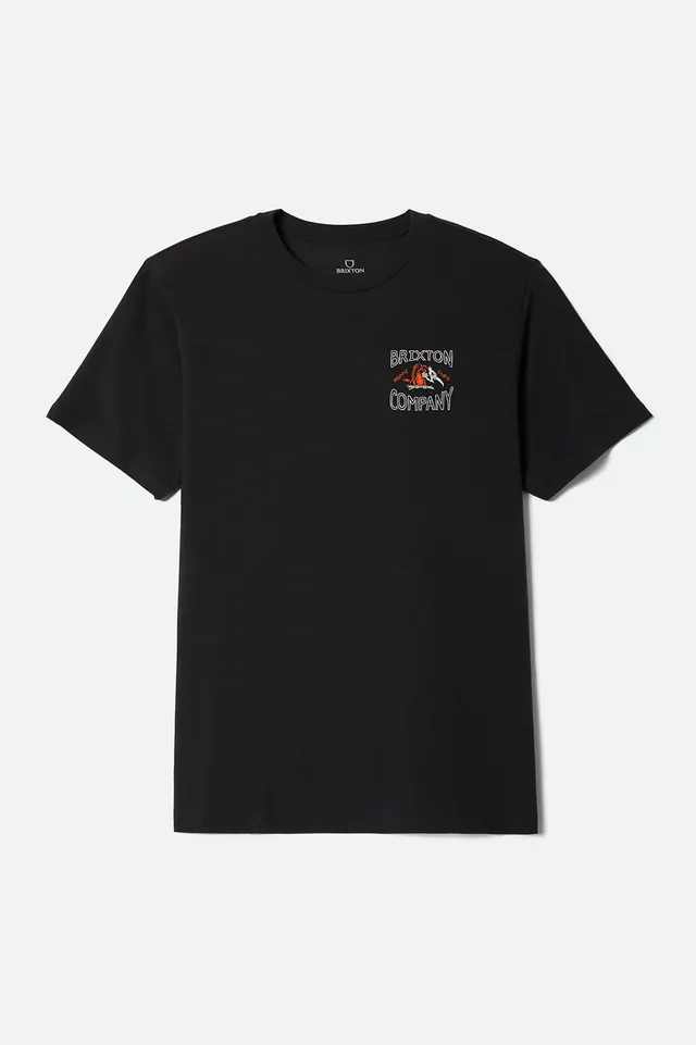 brixton-outta-t-shirt-schwarz-herren-standard-fit image 1