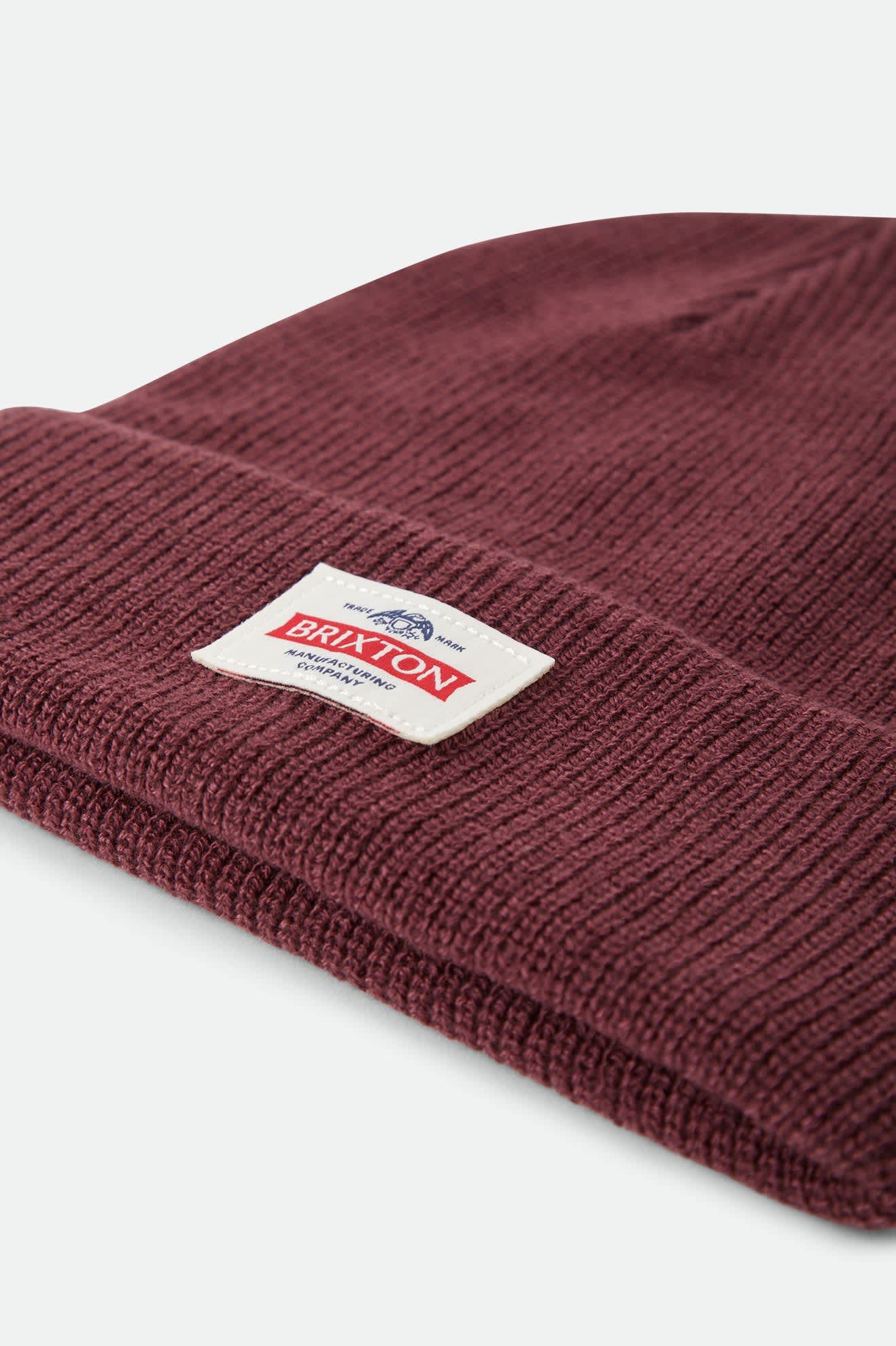 brixton-trademark-beanie-dark-brick-strickm-tze-recycelt image 5
