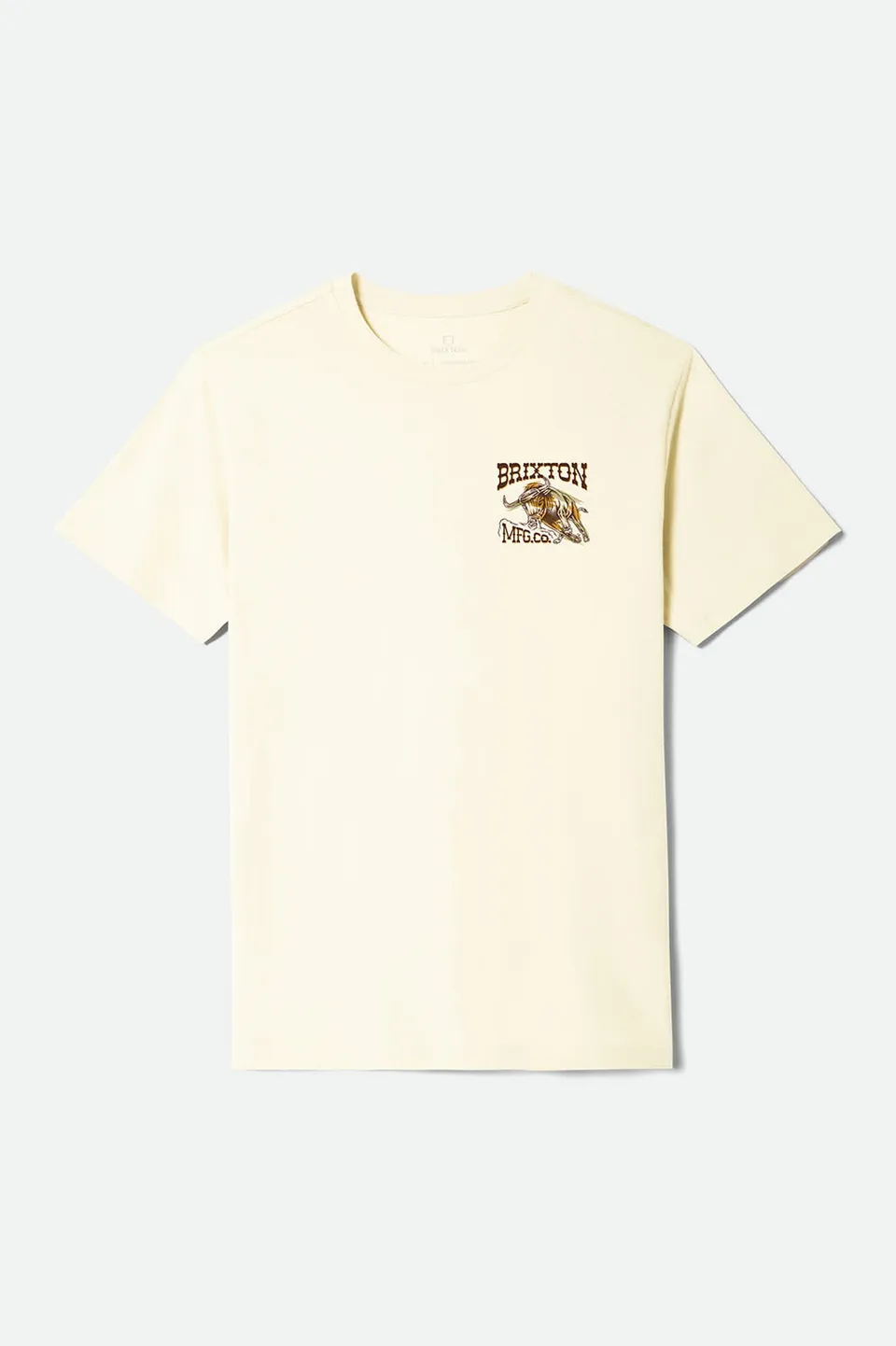 brixton-barquero-t-shirt-cream-bull-print image 1