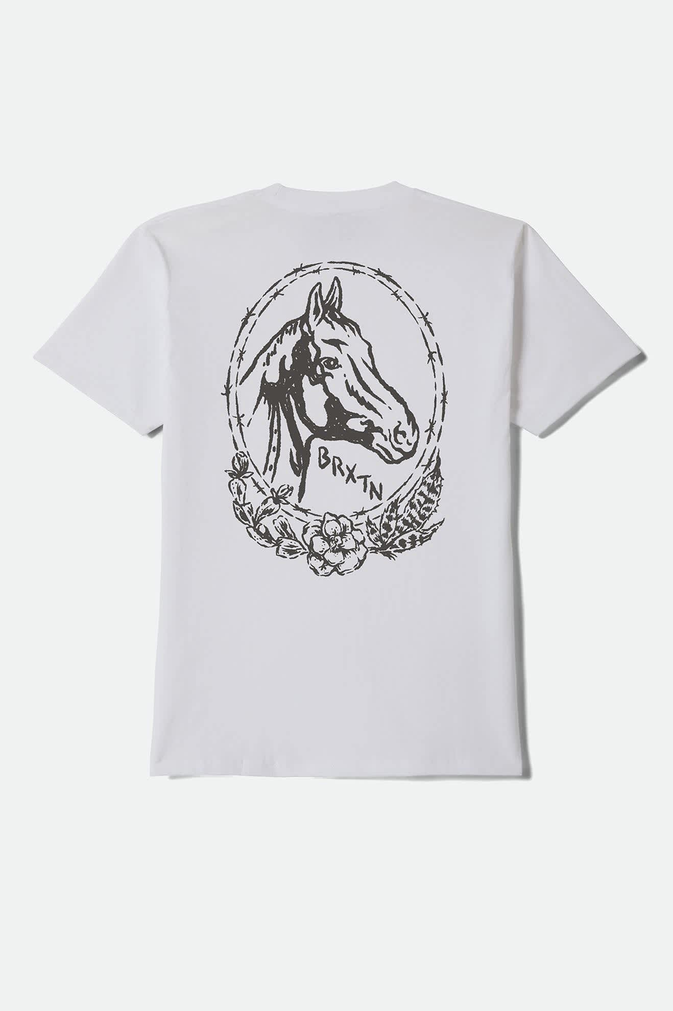 brixton-marley-standard-t-shirt-herren-wei-baumwolle image 2