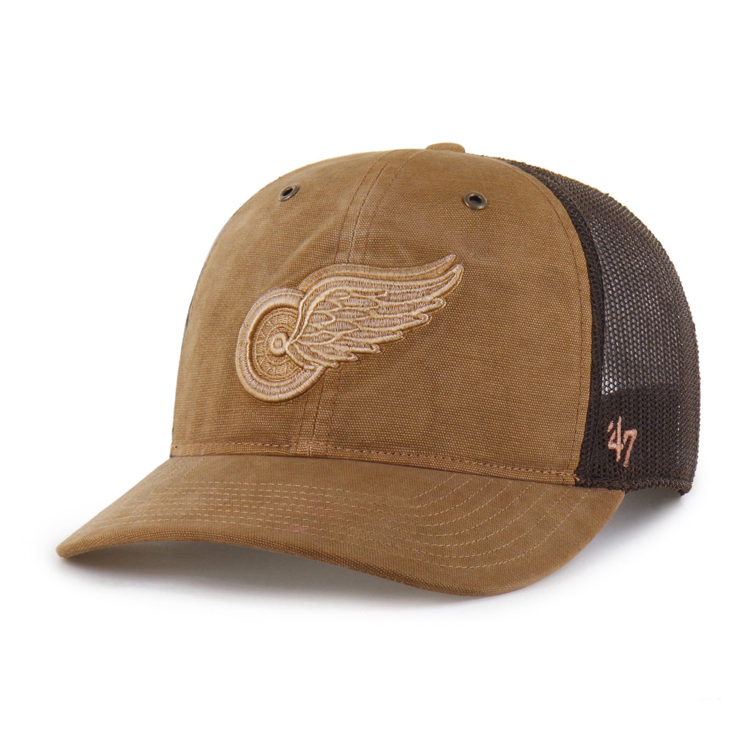 47-brand-47-trucker-detroit-red-wings-cap-braun-snapback image 4