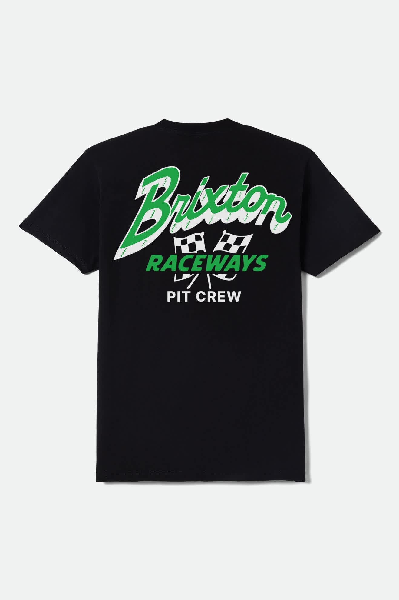 brixton-clemont-standard-t-shirt-herren-schwarz-baumwolle image 2