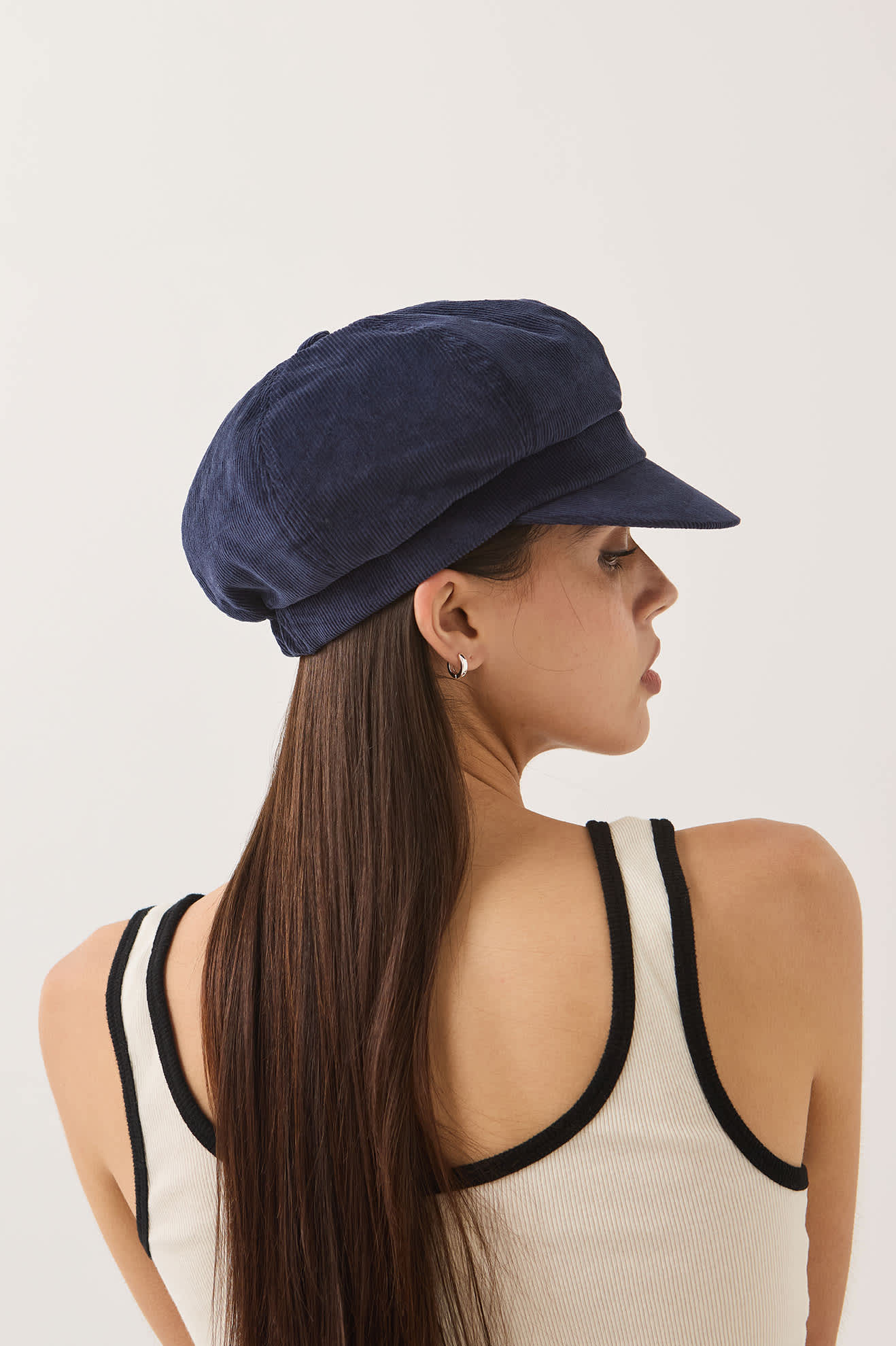 brixton-bailey-cap-navy-corduroy-baumwoll-cap image 4