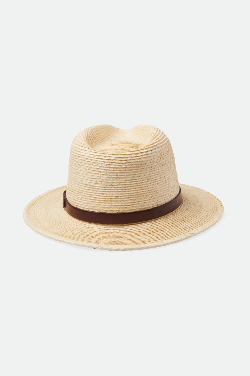 brixton-messer-straw-fedora-natural-brown-strohhut image 2