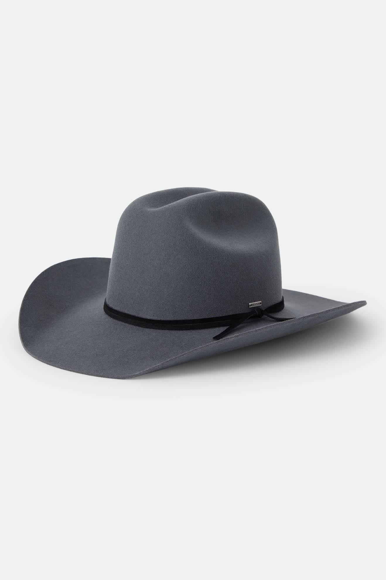 brixton-laredo-wthr-guard-cowboyhut-asphalt-wollfilz image 1