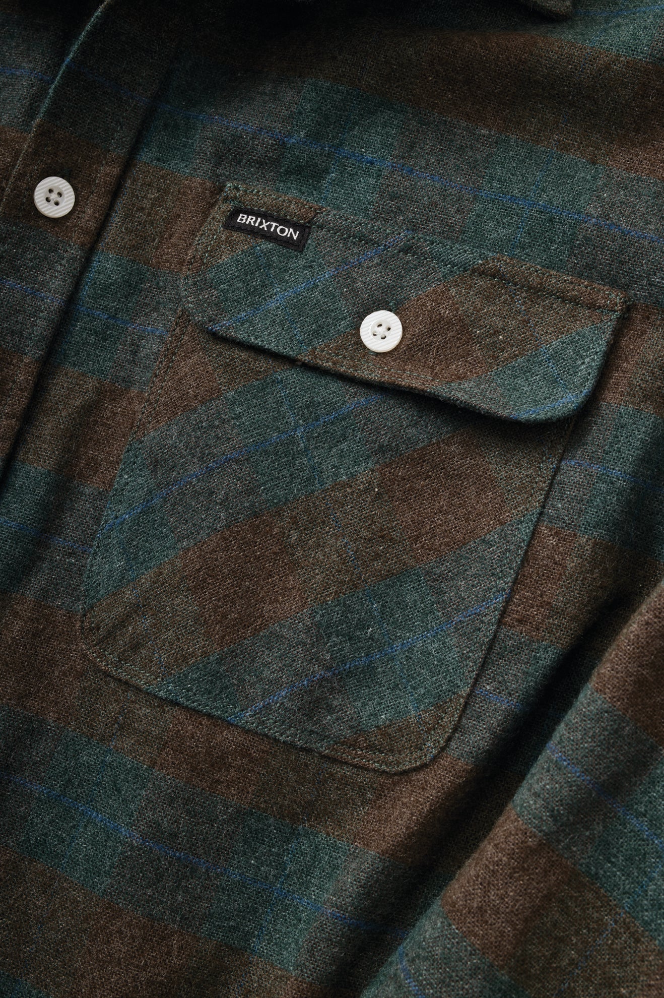 brixton-bowery-flanellhemd-ocean-blau-kariert image 7