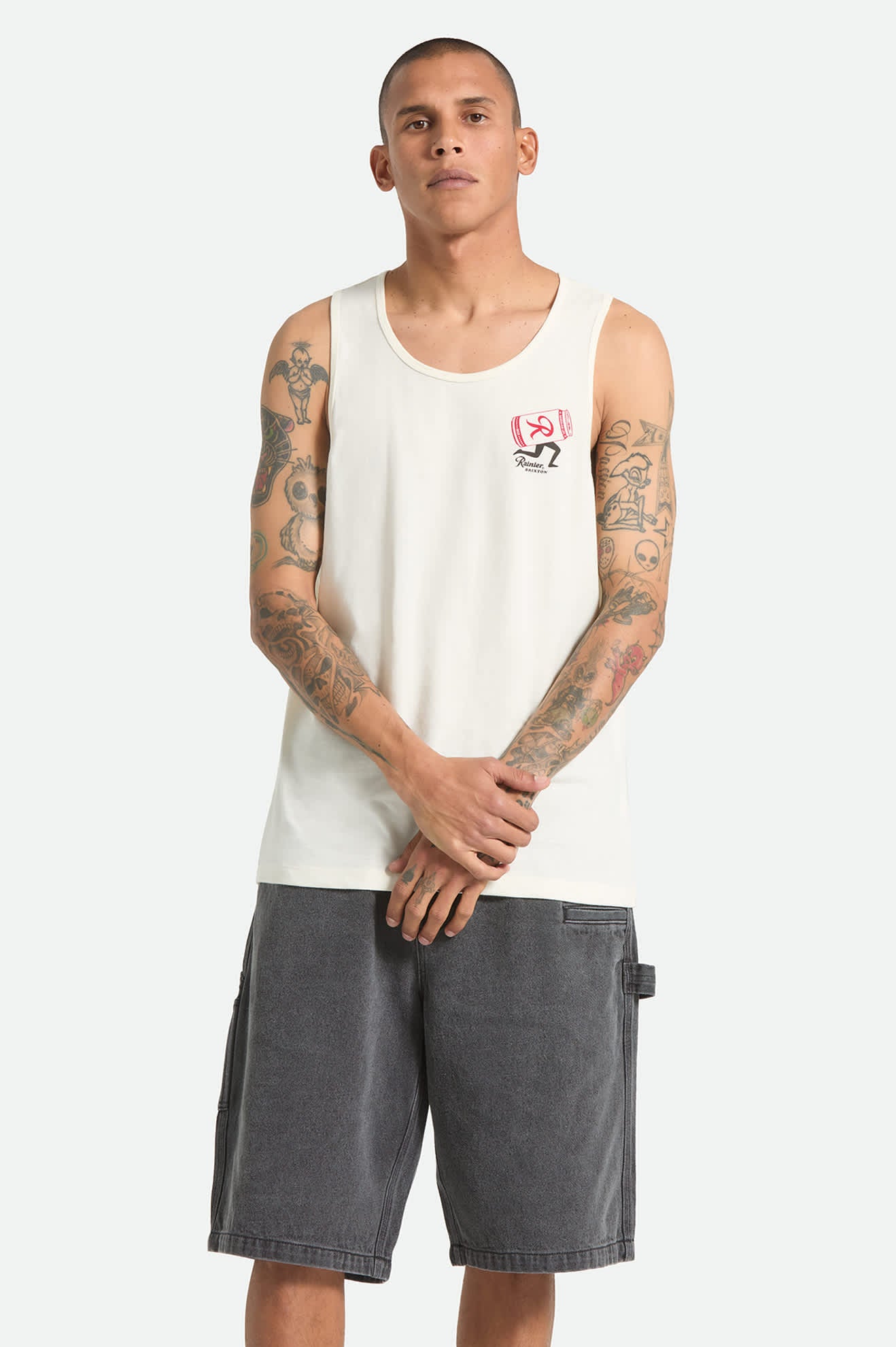 brixton-rainier-beer-run-tank-natural-baumwolle-print image 2
