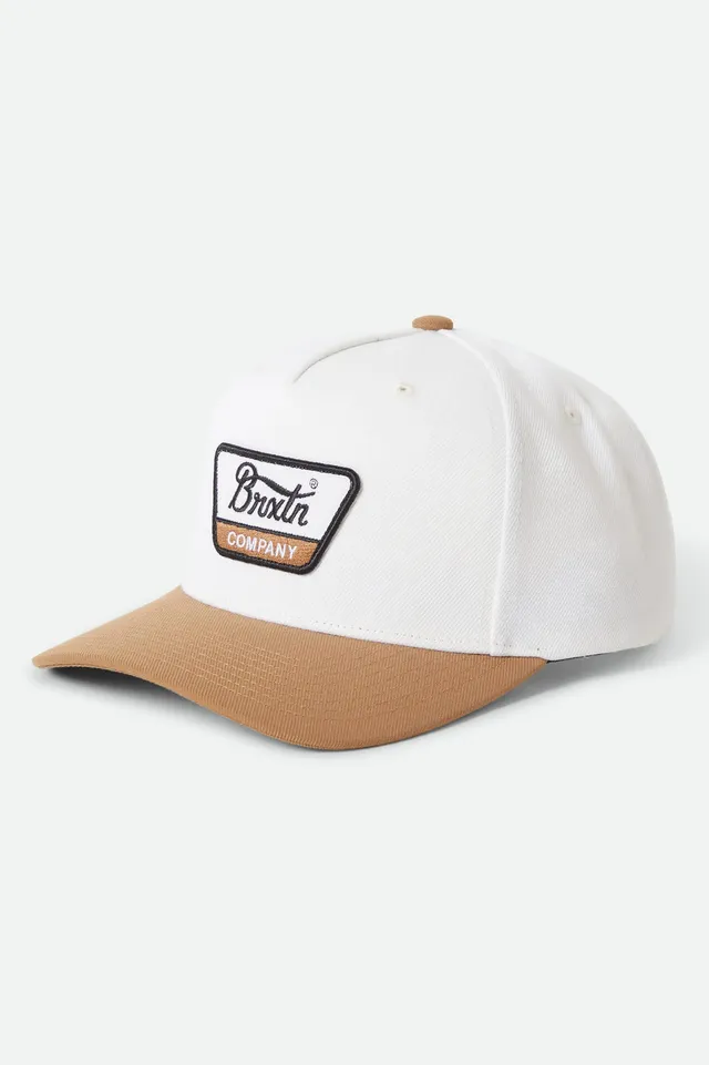 brixton-linwood-netplus-snapback-cap-off-white-copper-wolle image 1