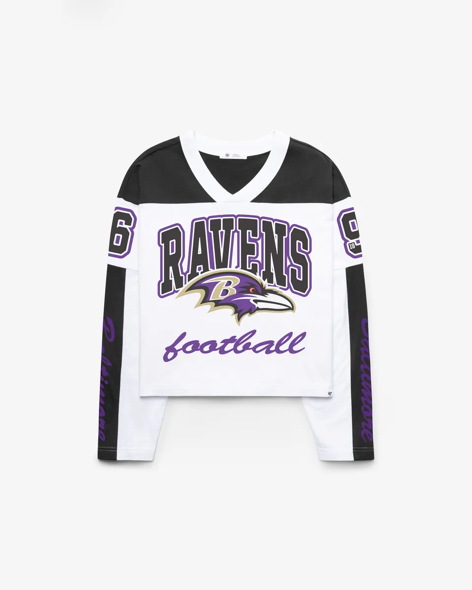 47-brand-metro-jersey-baltimore-ravens-t-shirt-wei-damen image 1