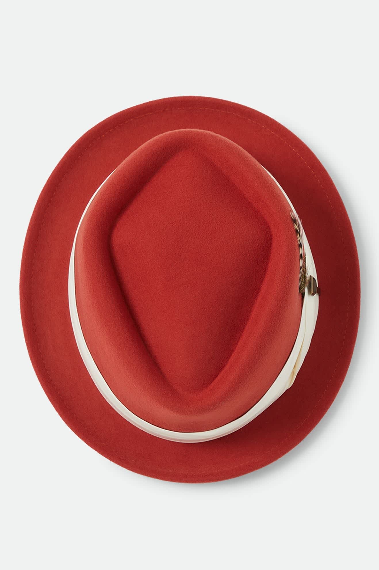 brixton-stout-pork-pie-red-earth-wax-paper-fedora-hut image 4