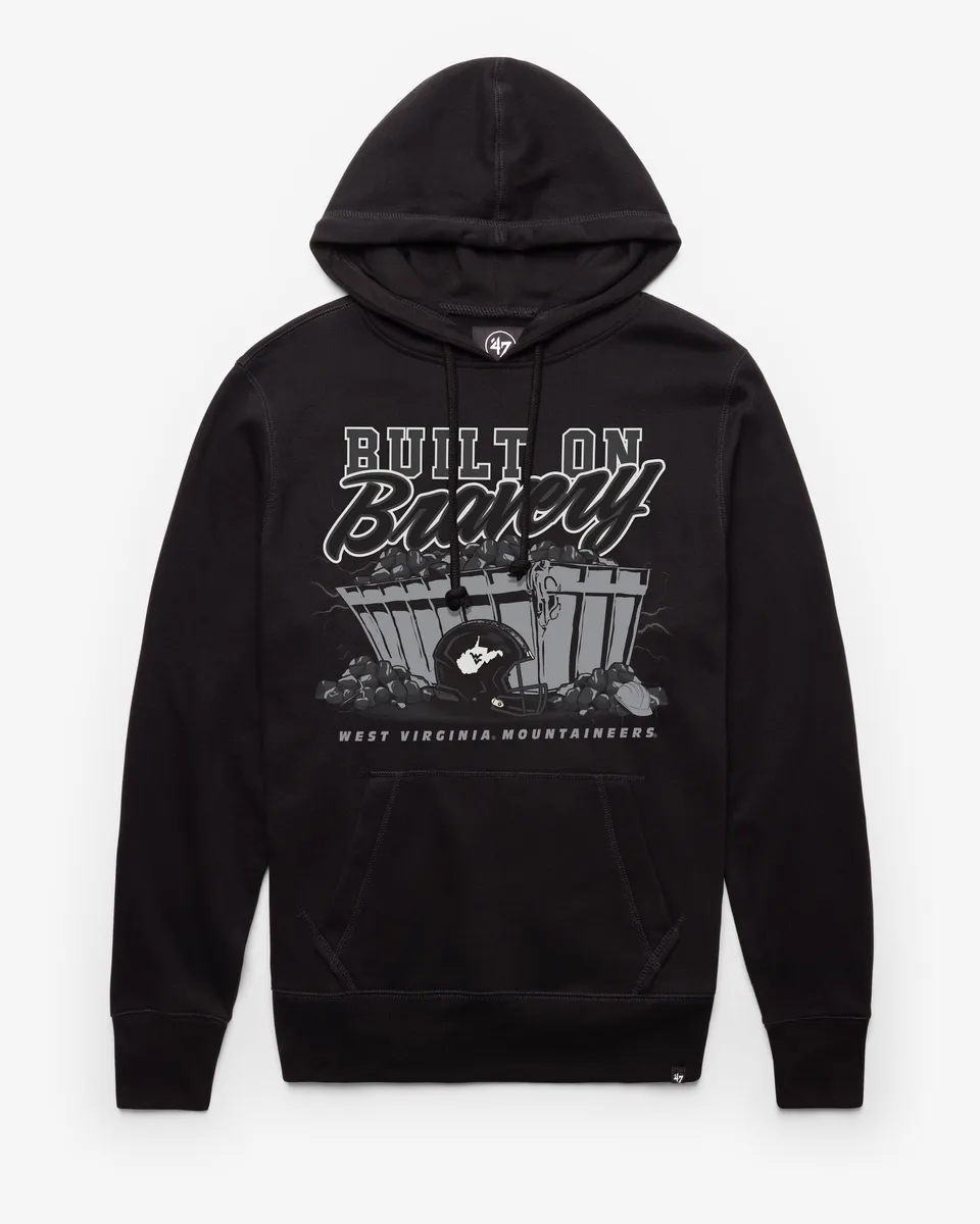 47-brand-west-virginia-mountaineers-hoodie-jet-black-fleece image 1