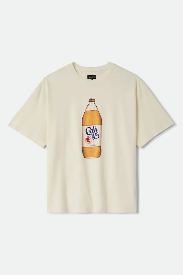 brixton-colt-45-forty-oz-oversized-t-shirt-natural-baumwolle image 1