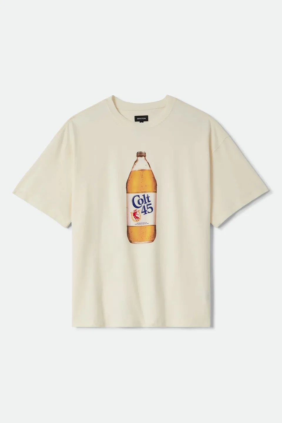 brixton-colt-45-forty-oz-oversized-t-shirt-natural-baumwolle image 1