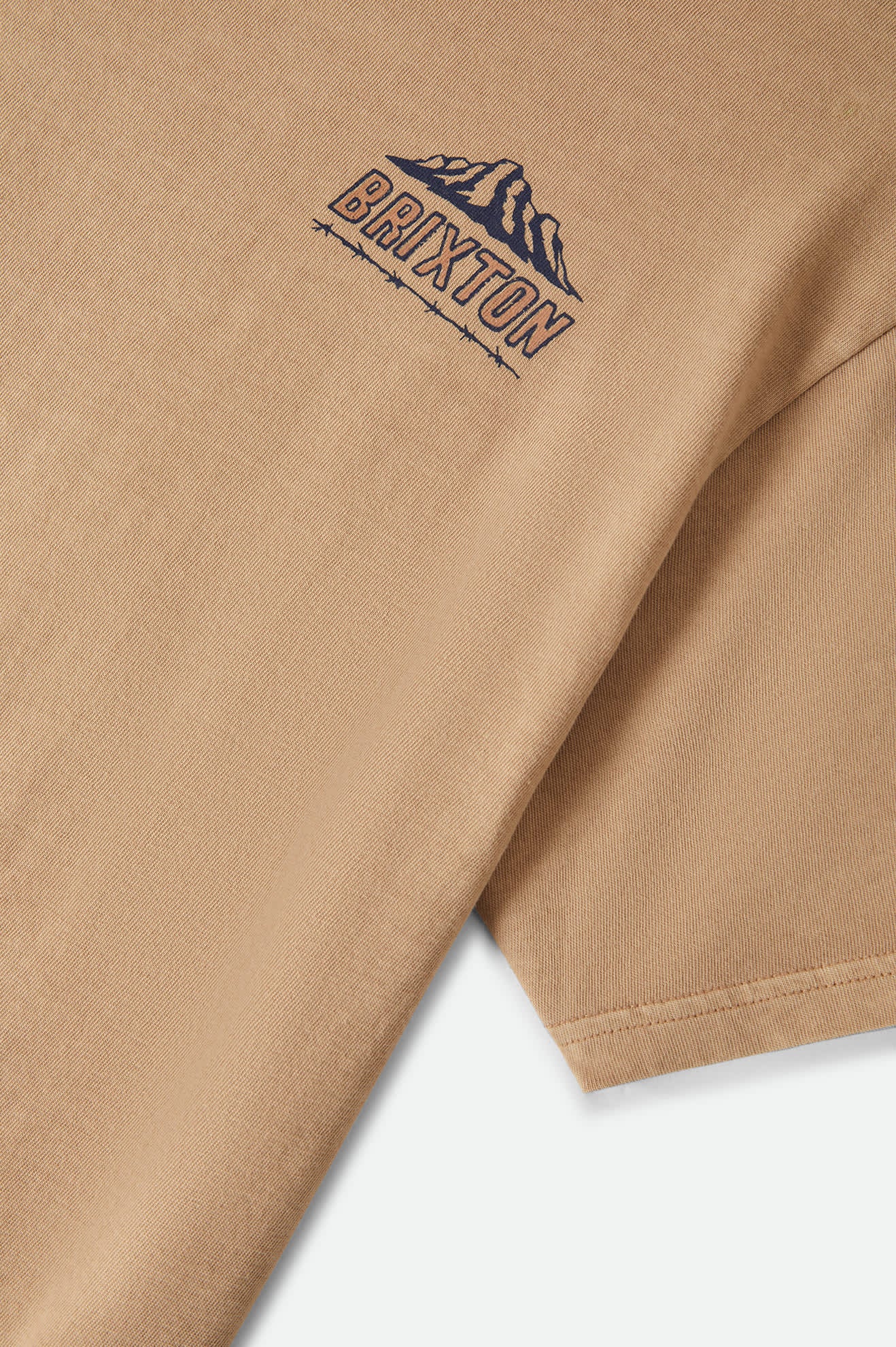 brixton-madden-t-shirt-herren-taupe-mit-pferd-print image 4